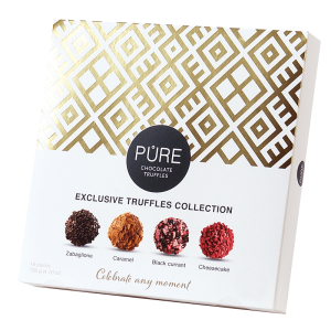 Pure Chocolate Gold Collection 16 шоколадова бонбониера трюфели