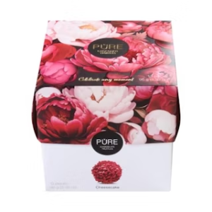 Pure Chocolate ексклузивна колекция трюфели с чийзкейк и боровинка Куб 12 