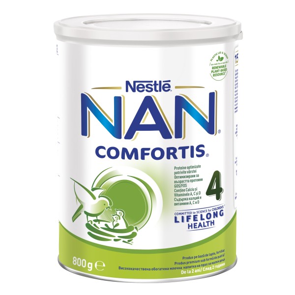 Nestle NAN Comfortis 4 Обогатена млечна напитка за малки деца на прах 2 + години 0.800 кг.