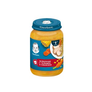 Nestle Gerber пюре със зеленчуци и телешко за бебе 9 + месеца 0.190 кг.