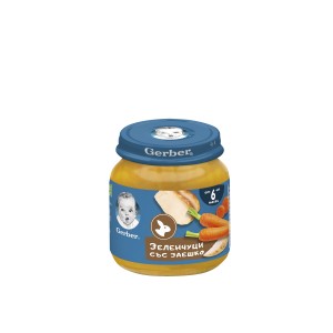 Nestle Gerber пюре от зеленчуци и заешко бебе 6 + месеца 0.125 кг.