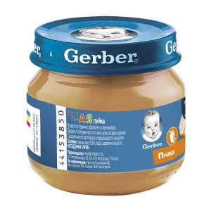 Nestle Gerber пюре с пуйка за бебе 6 + месеца 0.080 кг.