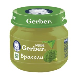 Nestle Gerber пюре от броколи за бебе 6 + месеца 0.080 кг.