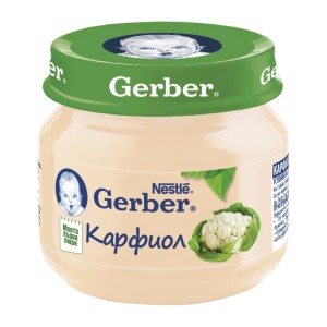 Nestle Gerber пюре от карфиол за бебе 6 + месеца 0.080 кг.