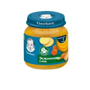 Nestle Gerber пюре зеленчукова супа за бебе 6 + месеца 0.125 кг.