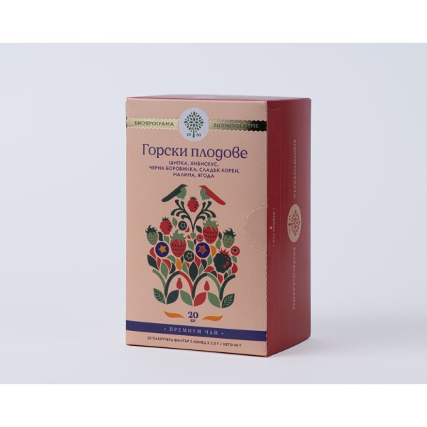 Bioprograma чай Горски плодове Премиум 20 бр.