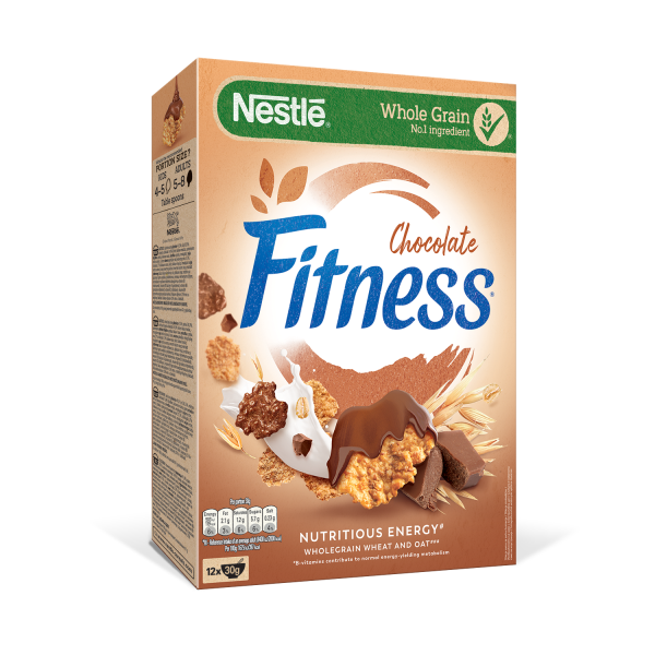 Nestle Fitness шоколадова зърнена закуска 0.375 кг.