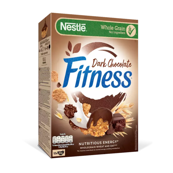 Nestle Fitness зърнена закуска с черен шоколад 0.375 кг.