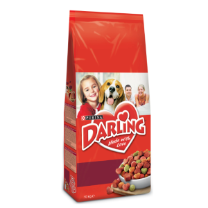 Purina DARLING суха кучешка храна с вкус на говеждо и зеленчуци 10 кг.