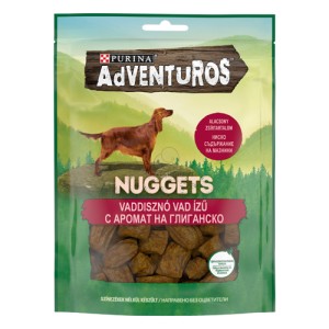 Purina ADVENTUROS Хапки с вкус на диво свинско месо за кучета 0.090 кг.