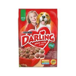 Purina DARLING суха кучешка храна с вкус на говеждо и зеленчуци 0.500 кг.