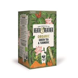 Heath&Heather БИО  Зелен чай с куркума 20 бр.