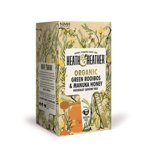 Heath&Heather БИО Зелен чай ройбос и мед от манука 20 бр.