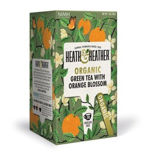 Heath&Heather БИО  Зелен чай с цвят от портокал 20 бр.