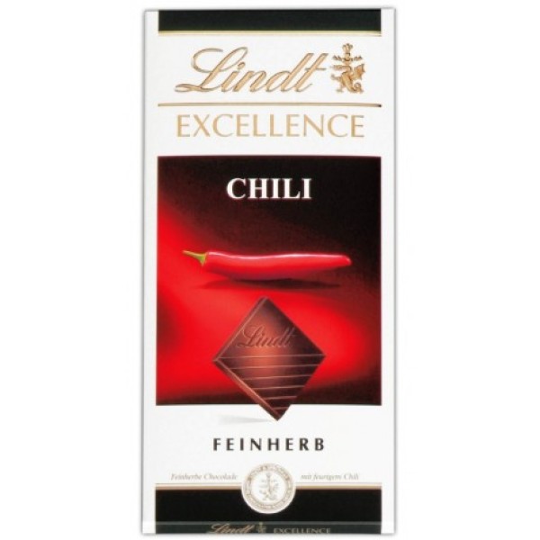 Lindt Excellence натурален шоколад с чили 100 гр. 