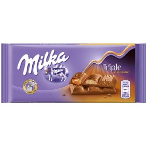 Milka троен карамел 0.090 кг.