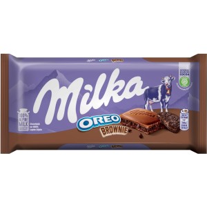 Milka Oreo и брауни шоколад 0.100 кг.