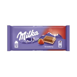 Milka шоколад с ягода 0.100 кг.