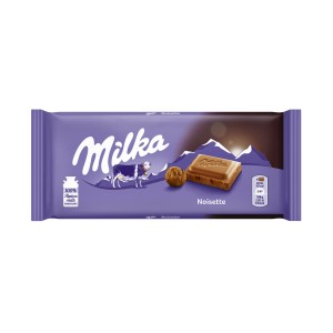 Milka шоколад с млян лешник 0.100 кг.