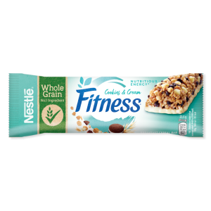 Nestle Fitness десерт с бисквитки и парченца бял шоколад 1 бр.