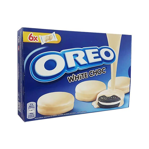 Oreo бисквити обвити в бял шоколад 246 гр.
