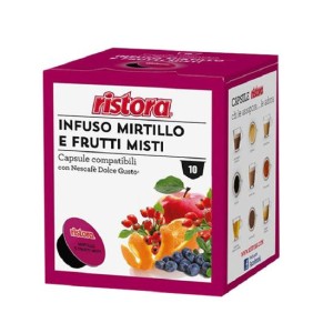 Ristora Mirtillo e Frutti Misti чай от горски плодове DG капсули 10 бр. 