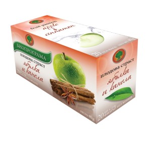 Bioprograma чай Ябълка и Канела 20 бр.