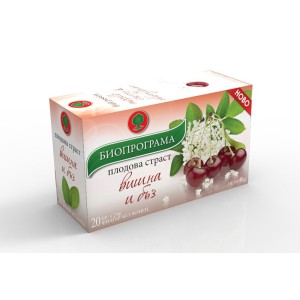 Bioprograma чай Вишна и Бъз 20 бр.