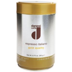Danesi Caffe Gold Quality на зърна в метална кутия 0.250 кг