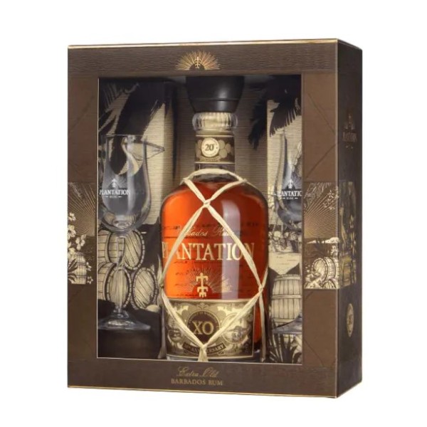 Planteray 20th Anniversary XO ром 0.700 л + 2 чаши барбадос