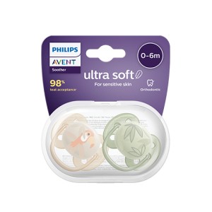 Philips AVENT Ultra Soft Ортодонтични залъгалки тукан 0-6м 2 бр.
