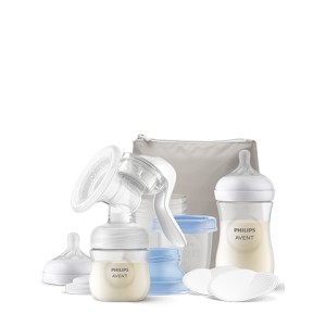 Philips AVENT Начален комплект за кърмене с ръчна помпа за кърма Natural Motion