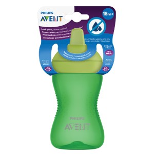 Philips AVENT Чаша с твърд накрайник My Grippy 300 ml, 18 м+ зелена