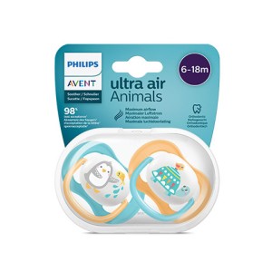 Philips AVENT Ultra Air Ортодонтични залъгалки Animals Boy 6-18м 2 бр.