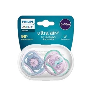 Philips AVENT Ultra Air Ортодонтични залъгалки океан 6-18м 2 бр.