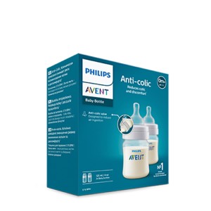 Philips AVENT бутилка Anti-Colic поток 1 125 ml, 0 м+ с биберон (2 бр. в опаковка)