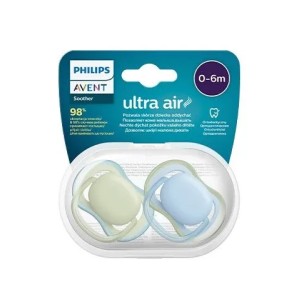 Philips AVENT Ultra Air Ортодонтични залъгалки сини 0-6м 2 бр.