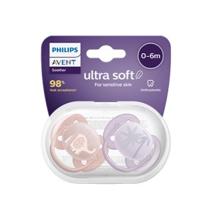 Philips AVENT Ultra Soft Ортодонтични залъгалки слонче 0-6м 2 бр.