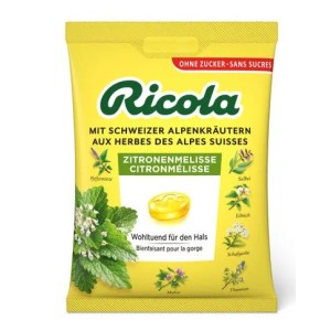 Ricola Лимонена мента билкови бонбони без захар 0.075 кг