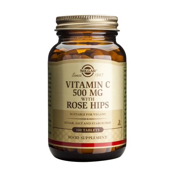 Solgar Vitamin C с шипка 500mg капсули 100 бр.