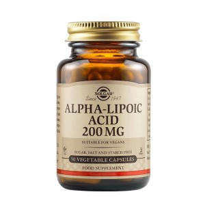 Solgar Alpha Lipoic Acid 200 мг е мастна киселина 50 бр.