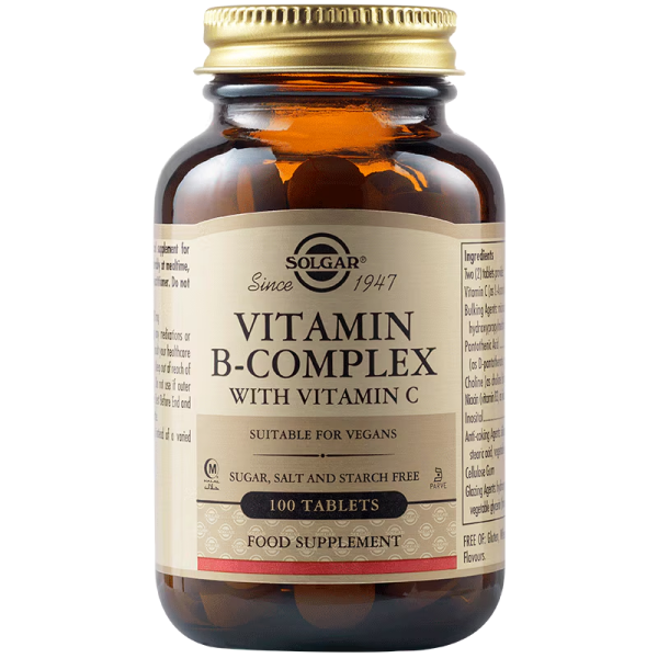 Solgar Vitamin B-Complex с витамин C 100 бр.