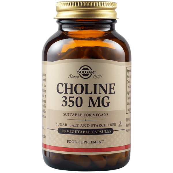 Solgar Choline 350mg капсули 100 бр.