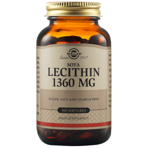 Solgar Soya Lecithin 1360mg меки капсули 100 бр.