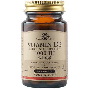 Solgar Vit D3 1000IU таблетки 90 бр.