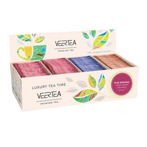 Veertea Premium Подаръчен комплект плодов чай 100 бр.