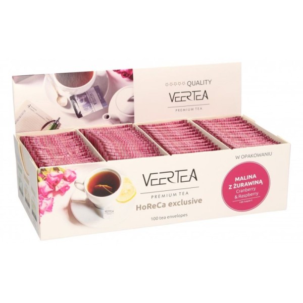 Veertea Premium чай с малини и червени боровинки 100 бр.